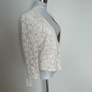 Blazer En Dentelle BCBGMAXAZRIA - Taille S/M, Noir, Occasion Très Bon état